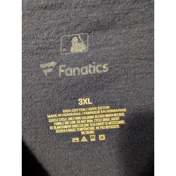 Star Wars Yoda New York Yankees T-Shirt 3XL Blue Win You Must MLB Postseason - Picture 3 of 8